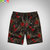 卡帝乐鳄鱼（CARTELO）夏季男士休闲裤1KFZ2090(碎花橘红 XXL)第3张高清大图