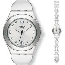 斯沃琪(Swatch)手表 金属淑女系列 石英女表 玻璃之城YSS213G