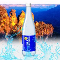 澳洲蓝山天然矿泉水澳洲原装进口饮用水 500ml*12瓶玻璃瓶带气苏打水含气水