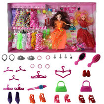 芭比娃娃芭芘巴比礼盒Barbie白雪公主洋娃娃屋女孩玩具儿童玩具*可儿仿真玩偶礼盒动漫模型礼品布娃娃房婴儿美人鱼(B款6关节 -2)