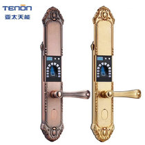 TENON/亚太天能指纹锁 别墅专用f3b家用防盗门锁 阿里智能密码锁 电子门锁